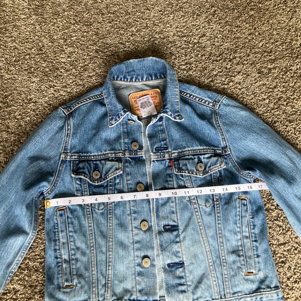 Levi's Blue Jean Jacket Medium Indigo Classic - Picture 5 of 8